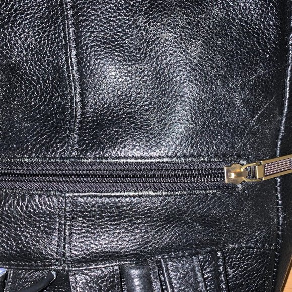 black leather backpack - Picture 8 of 9